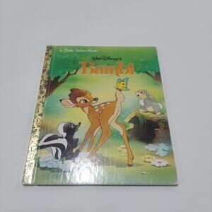 Walt Disney's Bambi  Little Golden book classic vintage Flower thumper children